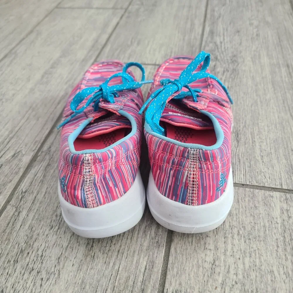 Skechers Air Cooled Slip-in GO WALK Joy sneakers pink blue 13.5 kids